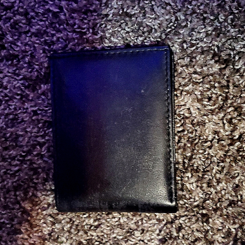 Real leather used wallet